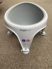 Angelcare Aqua Soft Touch Baby Bath Seat - grey and white