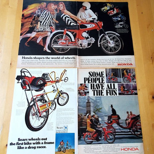 Vintage honda motorcycles - vintage,