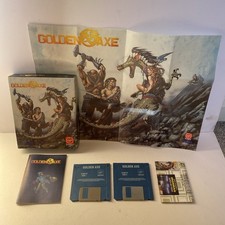 Atari St Golden Axe Video Game Virgin Boxed, With Manual & Game Poster