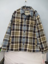 Mens Jacket or Heavy Over Shirt by Fat Face size Large - Blue Check - NEW