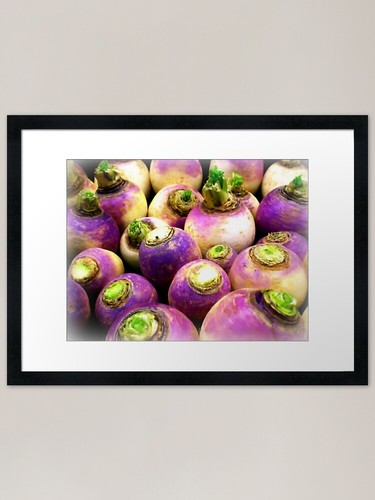Turnips at greengrocer - **turnips**,