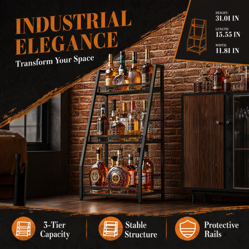 Tier floor standing stepped - 3-tier,