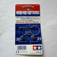 Tamiya 53101 RD 0.4 Steel Pinion Gear Set 20T 21T F102 F103 F104 TA03 PRO New