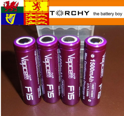 Vapcell f15 1500mah - 1500mah, 14500