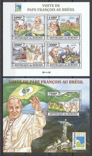 Flag pope statue - (188730),