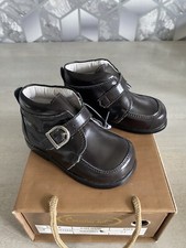BOYS SPANISH STYLE LEATHER BOOTS SHOES SIZE 4.5 UK BUCKLE FASTEN BY COUCHE TOT
