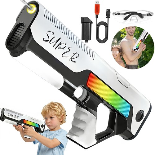 Electric water gun with led - water,