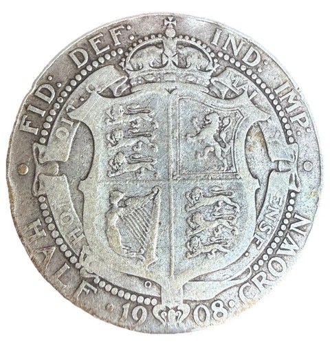 1908 edward vii - half, crown