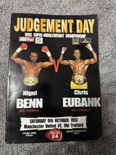 Judgment Day Nigel Ben Chris Eubank Program