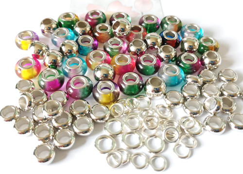 Large hole european beads - european,