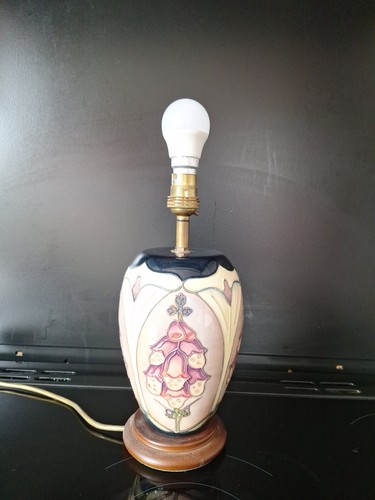 Moorcroft table lamp - table, foxglove