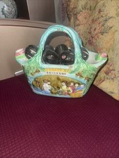 Majolica Carafe With Two Spouts - Old And Possibly Foreign No Maker