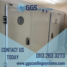 Walk-In Chiller w. cooling unit and floor | Walk-in Cold Room Storage | Freezer