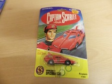 CAPTAIN SCARLET VEHICLE ON CARD SPECRUM CAR NEW SPECTRUM IS GREEN GERRY ANDERSON