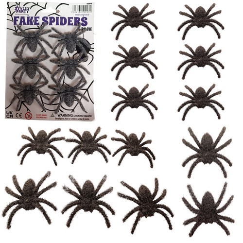 Pack fake spiders great - 6,