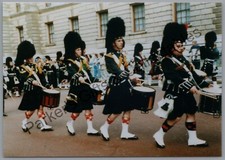 Military Photo Print Scottish Regiment Band Drummers Marching & Playing Drums