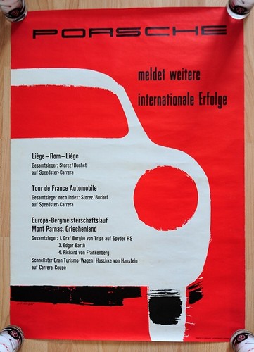 Orig porsche poster - porsche,