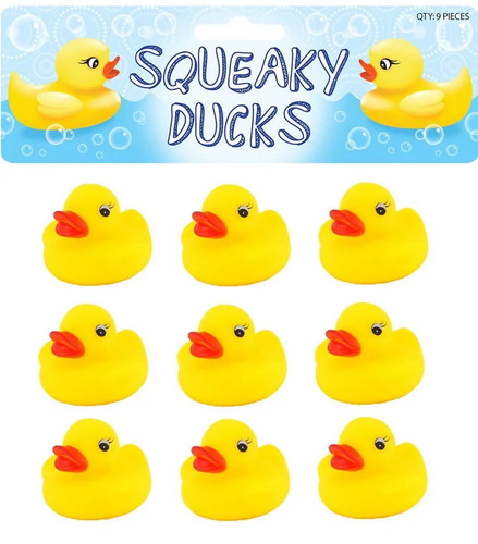 Yellow rubber ducks - 9,
