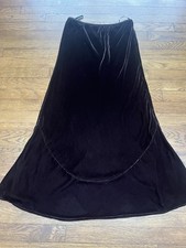 Brown Velvet Bias Cut Skirt East 10