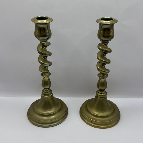 Pair antique brass - pair,