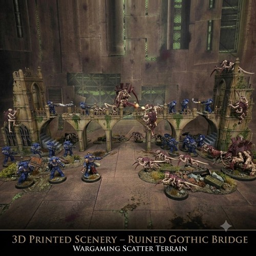 Ruined bridge complete - bridge,