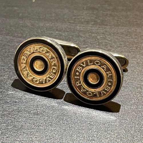 Bvlgari logo button cufflinks - logo,