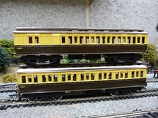 Triang hornby GWR clerestory coaches x 2 for OO gauge model train set