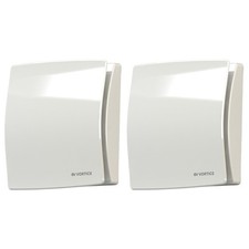 2 x Vortice 10208 AER dMEV Continuous Run Extractor Fans Humidistat/Timer & P/C