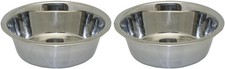 2 x Pet Bowl Steel Stainless