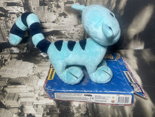 VINTAGE Bob The Builder Pilchard The Cat Blue Soft Toy plush Born To Play 1998