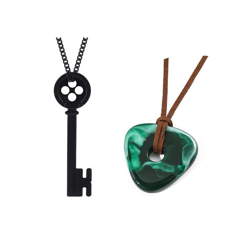 Key pendant necklace - key,