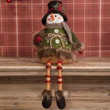 Sitting Snowman Fabric