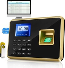 Elebinke Clocking in Machine, for Small Business,Fingerprint Time Clock