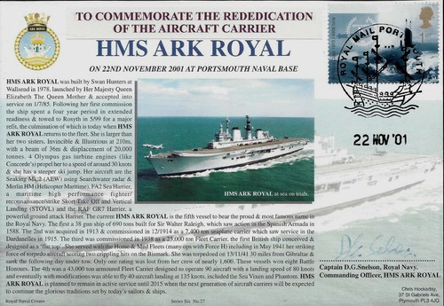 Fdc navy signed - signed, 6