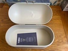 Tower Infinity Stone Pebble Dome Bread Bin, Hinged Lid, Stainless Steel