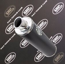 Kawasaki ZXR400 L Black round road legal Motorbike Exhaust Can