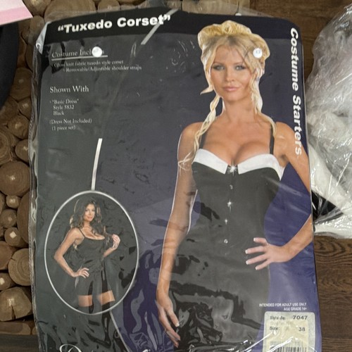 Costume starters tuxedo corset - tuxedo,