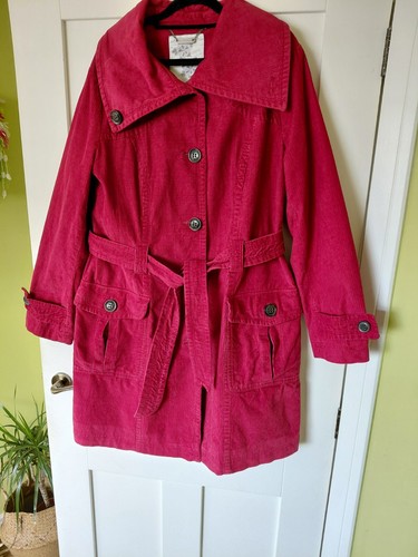 Red corduroy coat - , john