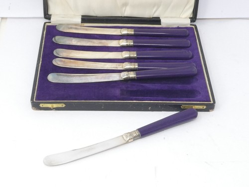 Cased set six - set, knives