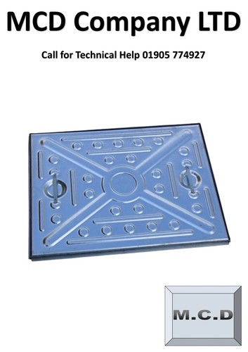 Manhole cover 640mm 490mm - manhole, x
