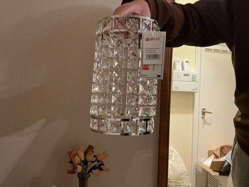 Silver lampshade ceiling light - ceiling,