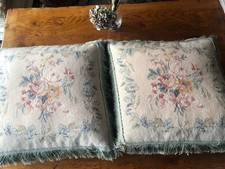 A Pair Of Aubusson Style Needlepoint Cushions By Chelsea Textiles London
