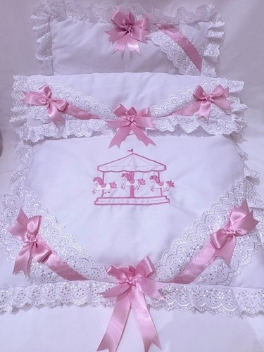 Pram quilt pillow white - quilt, &pillow