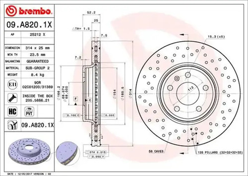 Brake disc - 2x,