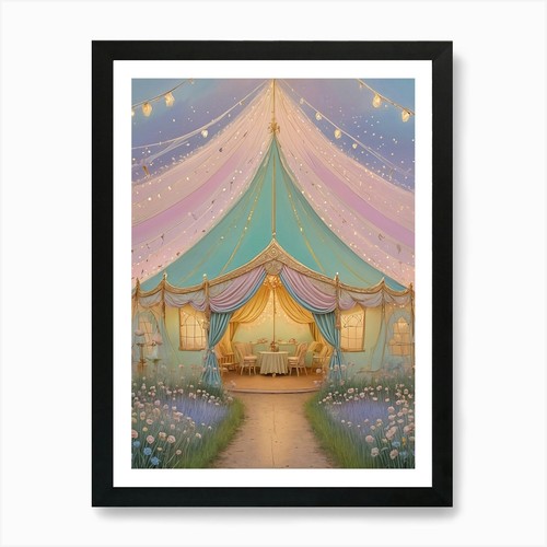 Fairytale tent art - tent, print