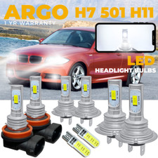 For Bmw 1 Series E82 Coupe Led Xenon White Headlight Fog Side Light Bulbs 07-12