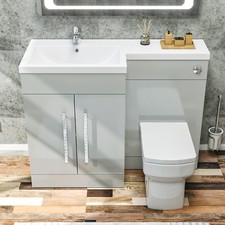 Bathroom Grey Vanity Unit Sink