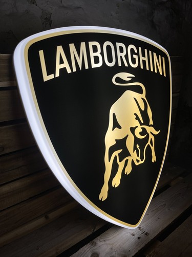 Lamborghini illuminated sign - lamborghini,
