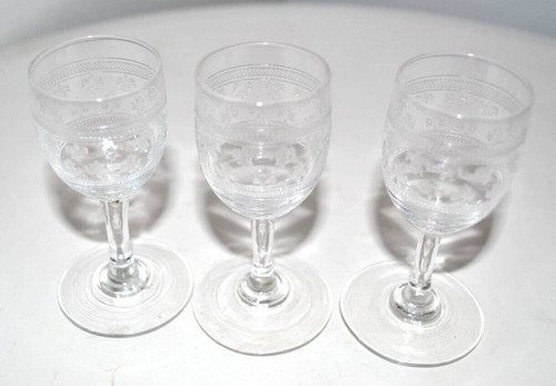 Antique port liqueur glasses - antique-,