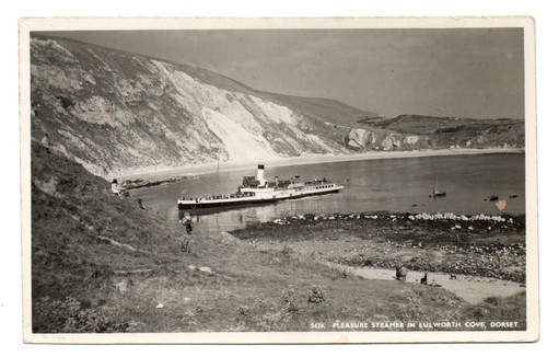Antique postcard lulworth cove - postcard,